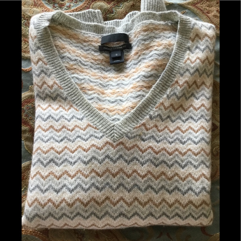 J. Crew Italian Cashmere V Neck Sweater